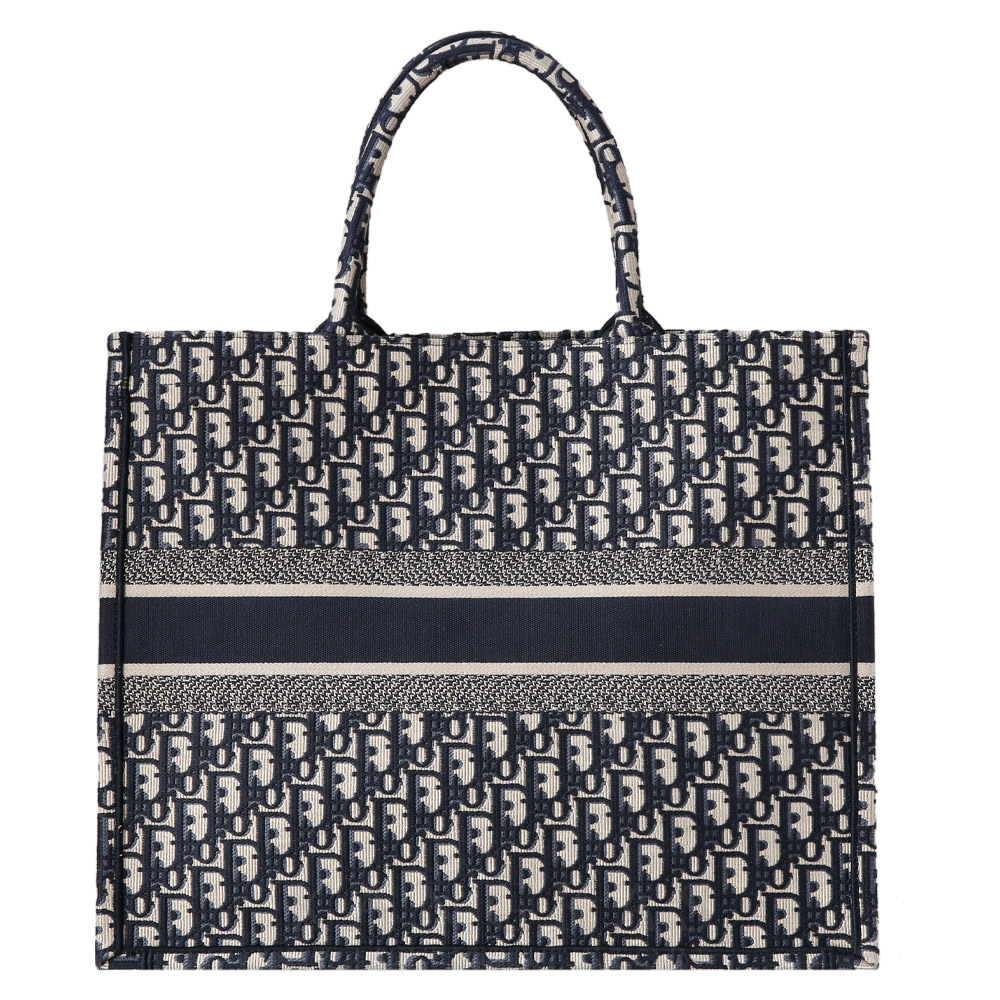 CHRISTIAN DIOR(USED)크리스찬디올 오블리크 북토트 라지 백